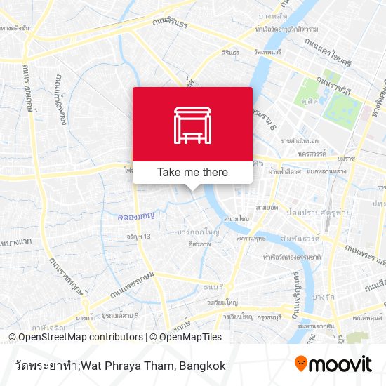 วัดพระยาทำ;Wat Phraya Tham map