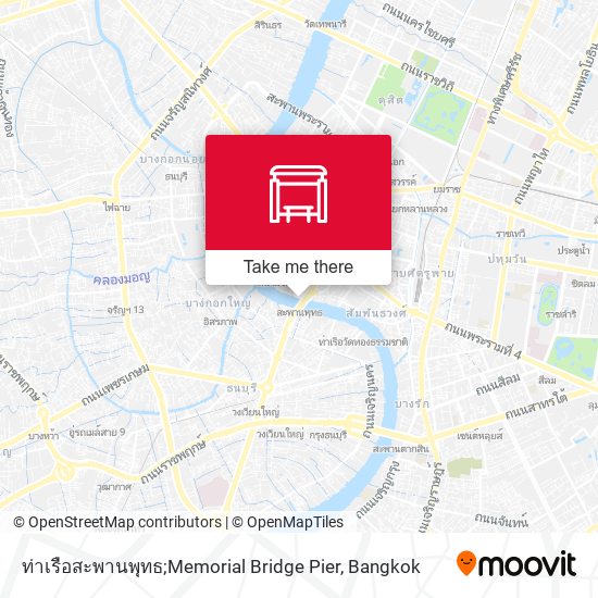 ท่าเรือสะพานพุทธ;Memorial Bridge Pier map