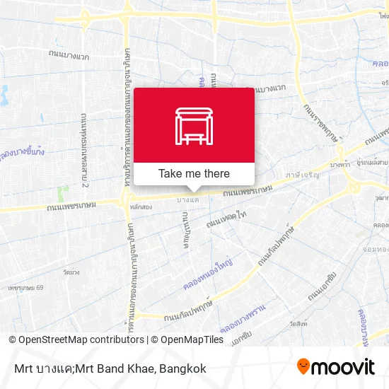 Mrt บางแค;Mrt Band Khae map