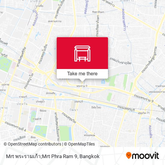 Mrt พระรามเก้า;Mrt Phra Ram 9 map