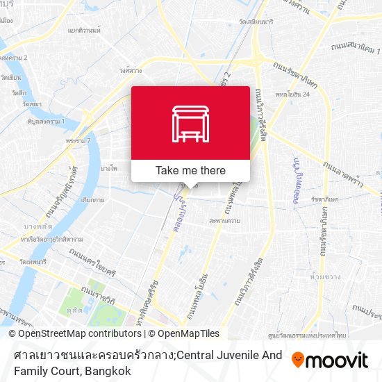 ศาลเยาวชนและครอบครัวกลาง;Central Juvenile And Family Court map