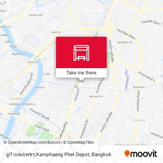 อู่กำแพงเพชร;Kamphaeng Phet Depot map