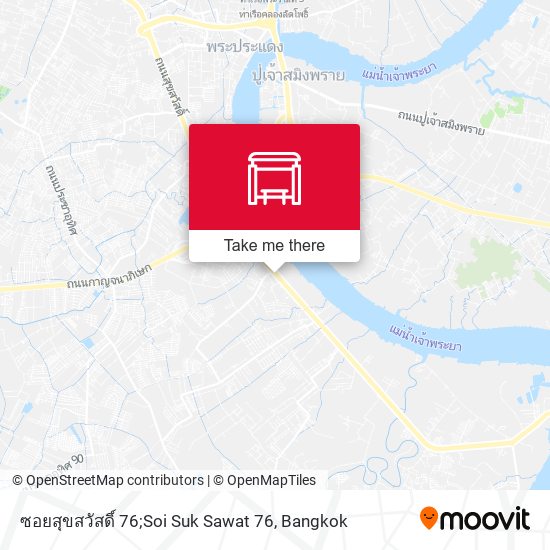ซอยสุขสวัสดิ์ 76;Soi Suk Sawat 76 map