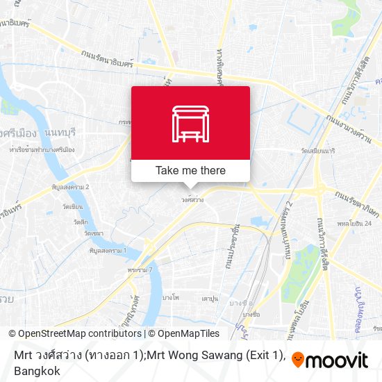 Mrt วงศ์สว่าง (ทางออก 1);Mrt Wong Sawang (Exit 1) map