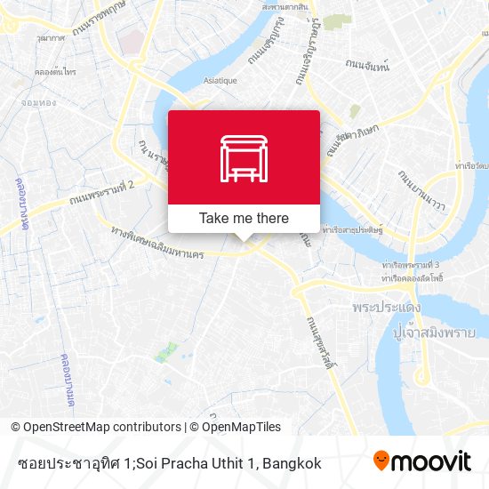 ซอยประชาอุทิศ 1;Soi Pracha Uthit 1 map