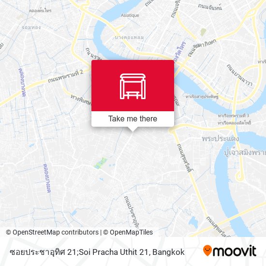 ซอยประชาอุทิศ 21;Soi Pracha Uthit 21 map