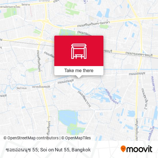ซอยอ่อนนุช 55; Soi on Nut 55 map