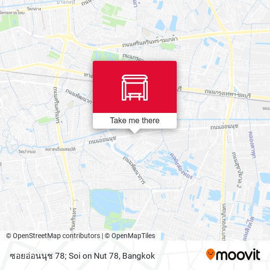 ซอยอ่อนนุช 78; Soi on Nut 78 map