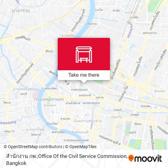 สำนักงาน กพ.;Office Of the Civil Service Commission map