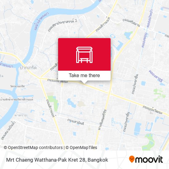 Mrt Chaeng Watthana-Pak Kret 28 map