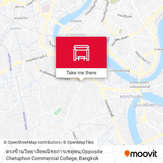ตรงข้ามวิทยาลัยพณิชยการเชตุพน;Opposite Chetuphon Commercial College map