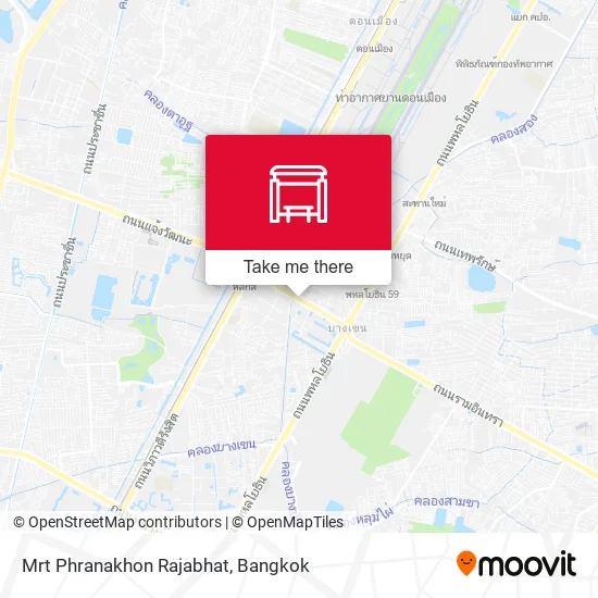 Mrt Phranakhon Rajabhat map