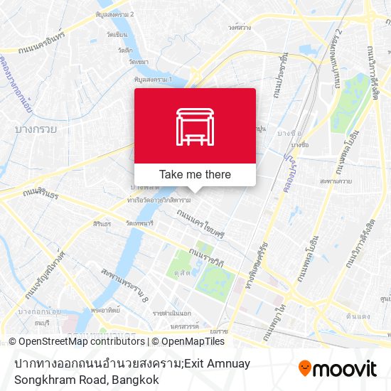 ปากทางออกถนนอำนวยสงคราม;Exit Amnuay Songkhram Road map