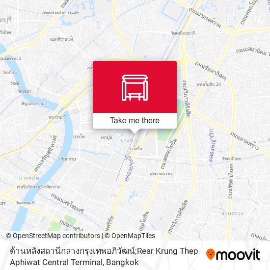 ด้านหลังสถานีกลางกรุงเทพอภิวัฒน์;Rear Krung Thep Aphiwat Central Terminal map