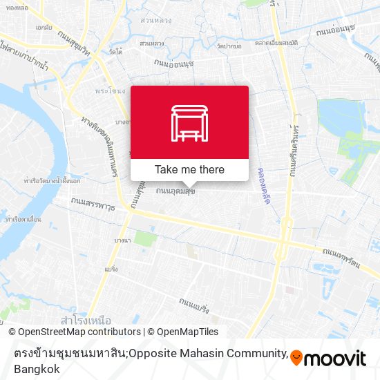 ตรงข้ามชุมชนมหาสิน;Opposite Mahasin Community map