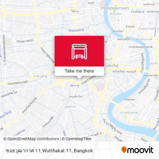ซอยวุฒากาศ 11;Wutthakat 11 map