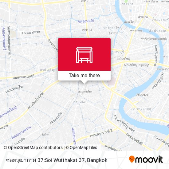 ซอยวุฒากาศ 37;Soi Wutthakat 37 map