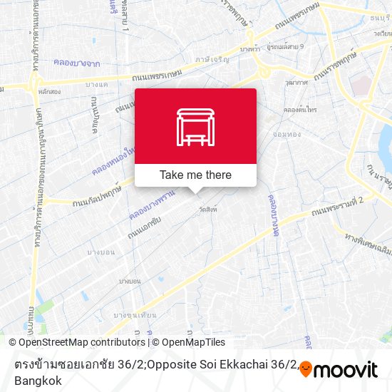 ตรงข้ามซอยเอกชัย 36 / 2;Opposite Soi Ekkachai 36 / 2 map