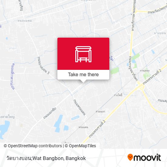 วัดบางบอน;Wat Bangbon map