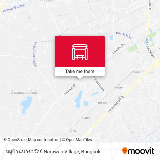 หมู่บ้านนาราวัลย์;Narawan Village map