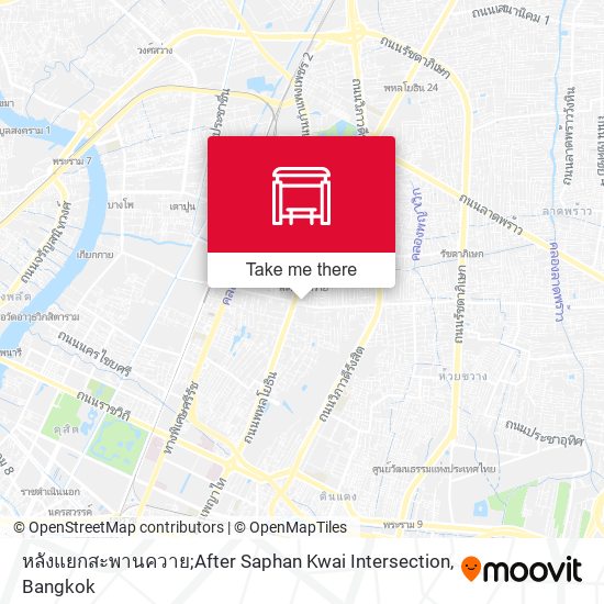 หลังแยกสะพานควาย;After Saphan Kwai Intersection map