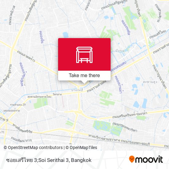 ซอยเสรีไทย 3;Soi Serithai 3 map