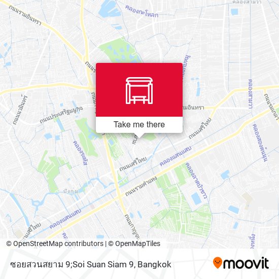 ซอยสวนสยาม 9;Soi Suan Siam 9 map