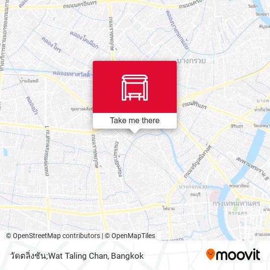 วัดตลิ่งชัน;Wat Taling Chan map