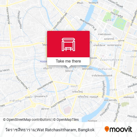 วัดราชสิทธาราม;Wat Ratchasittharam map