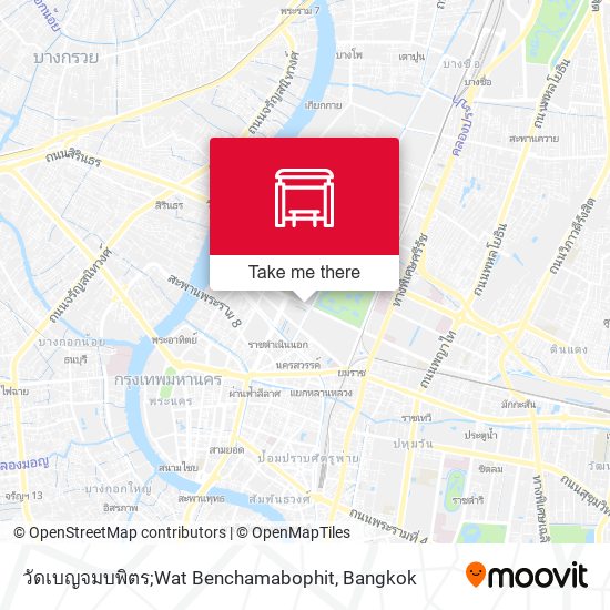 วัดเบญจมบพิตร;Wat Benchamabophit map
