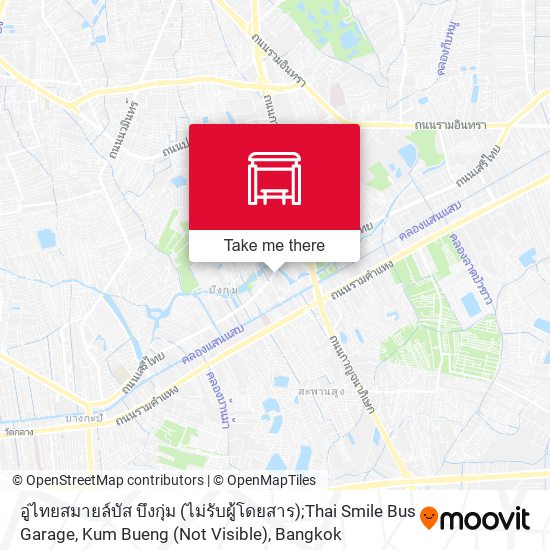 อู่ไทยสมายล์บัส บึงกุ่ม (ไม่รับผู้โดยสาร);Thai Smile Bus Garage, Kum Bueng (Not Visible) map