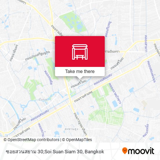 ซอยสวนสยาม 30;Soi Suan Siam 30 map