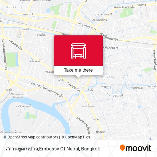 สถานทูตเนปาล;Embassy Of Nepal map