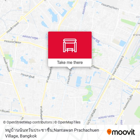 หมู่บ้านนันทวันประชาชื่น;Nantawan Prachachuen Village map