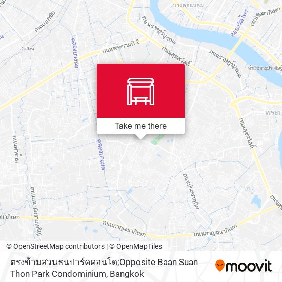 ตรงข้ามสวนธนปาร์คคอนโด;Opposite Baan Suan Thon Park Condominium map