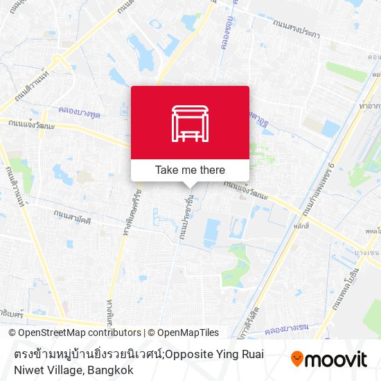 ตรงข้ามหมู่บ้านยิ่งรวยนิเวศน์;Opposite Ying Ruai Niwet Village map