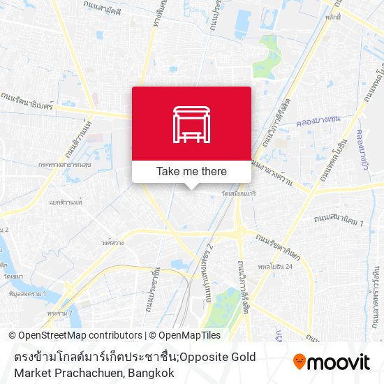 ตรงข้ามโกลด์มาร์เก็ตประชาชื่น;Opposite Gold Market Prachachuen map