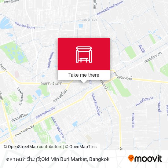 ตลาดเก่ามีนบุรี;Old Min Buri Market map