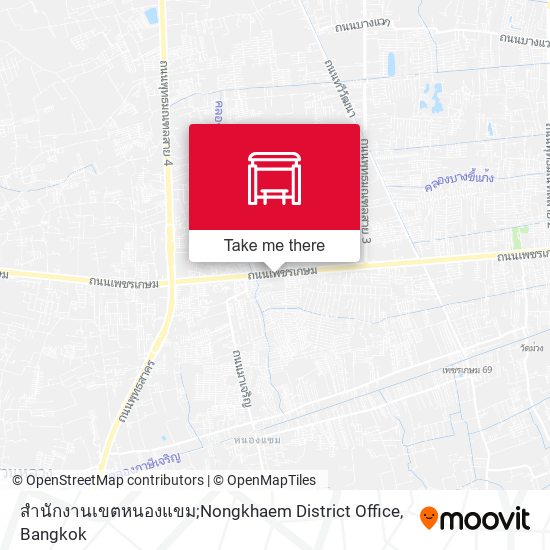 สำนักงานเขตหนองแขม;Nongkhaem District Office map