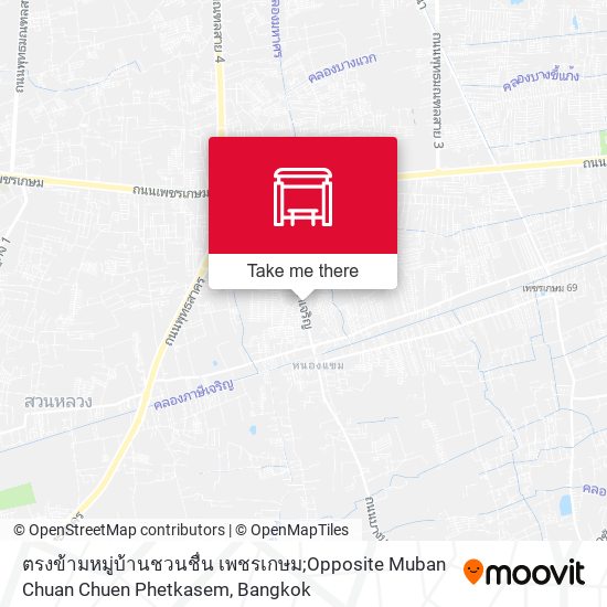 ตรงข้ามหมู่บ้านชวนชื่น เพชรเกษม;Opposite Muban Chuan Chuen Phetkasem map