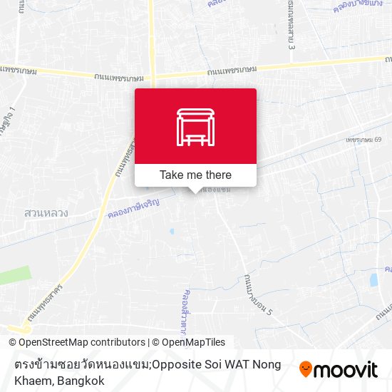 ตรงข้ามซอยวัดหนองแขม;Opposite Soi WAT Nong Khaem map