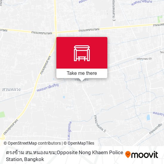 ตรงข้าม สน.หนองแขม;Opposite Nong Khaem Police Station map