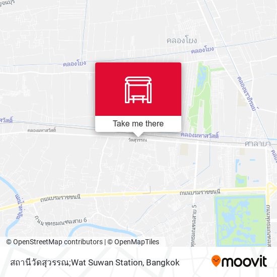 สถานีวัดสุวรรณ;Wat Suwan Station map