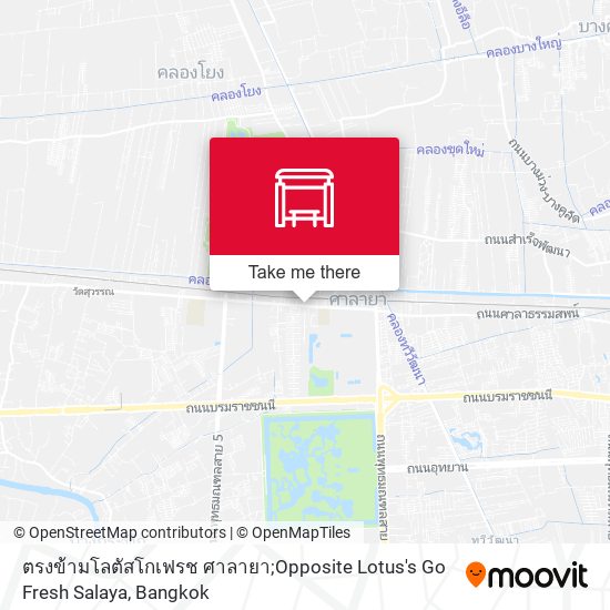ตรงข้ามโลตัสโกเฟรช ศาลายา;Opposite Lotus's Go Fresh Salaya map