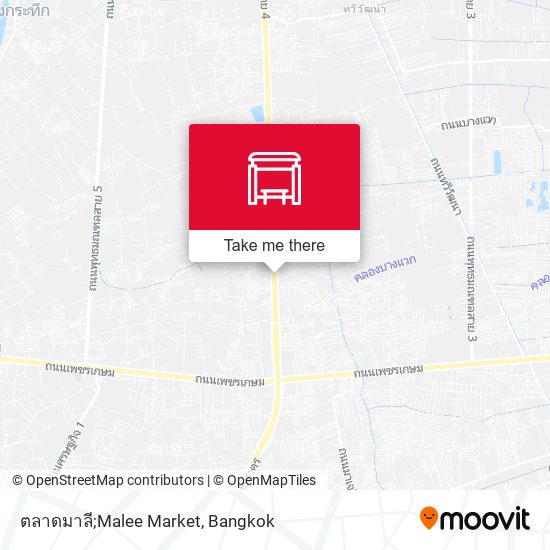 ตลาดมาลี;Malee Market map