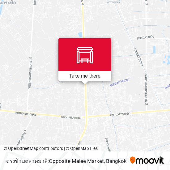 ตรงข้ามตลาดมาลี;Opposite Malee Market map
