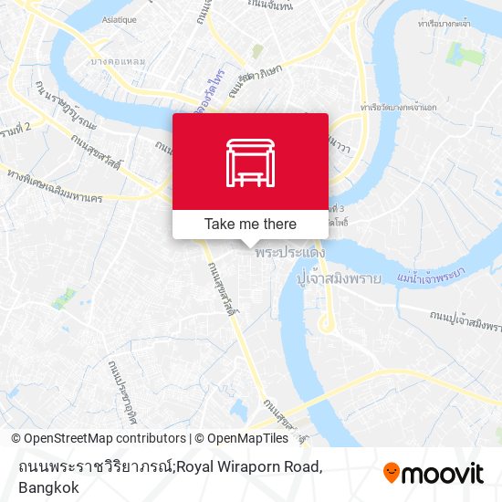 ถนนพระราชวิริยาภรณ์;Royal Wiraporn Road map