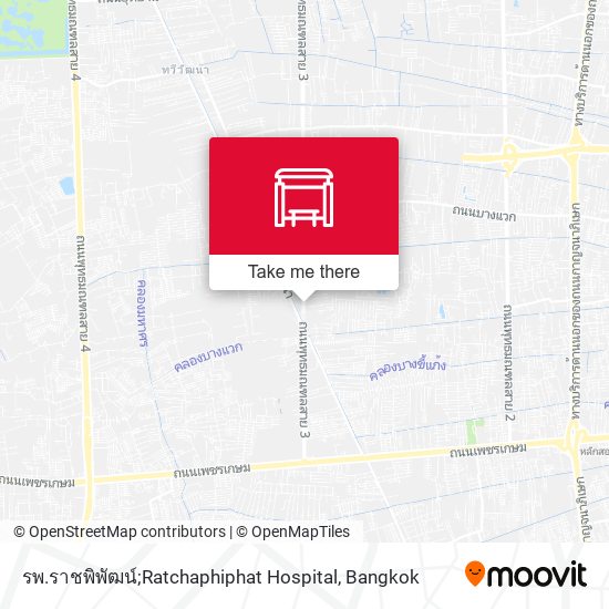 รพ.ราชพิพัฒน์;Ratchaphiphat Hospital map