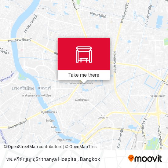 รพ.ศรีธัญญา;Srithanya Hospital map