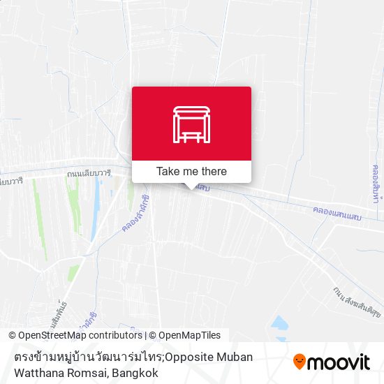 ตรงข้ามหมู่บ้านวัฒนาร่มไทร;Opposite Muban Watthana Romsai map